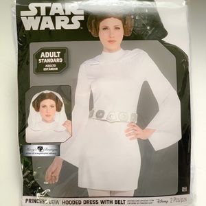 Princess Leia Hooded Dress with Belt Costume